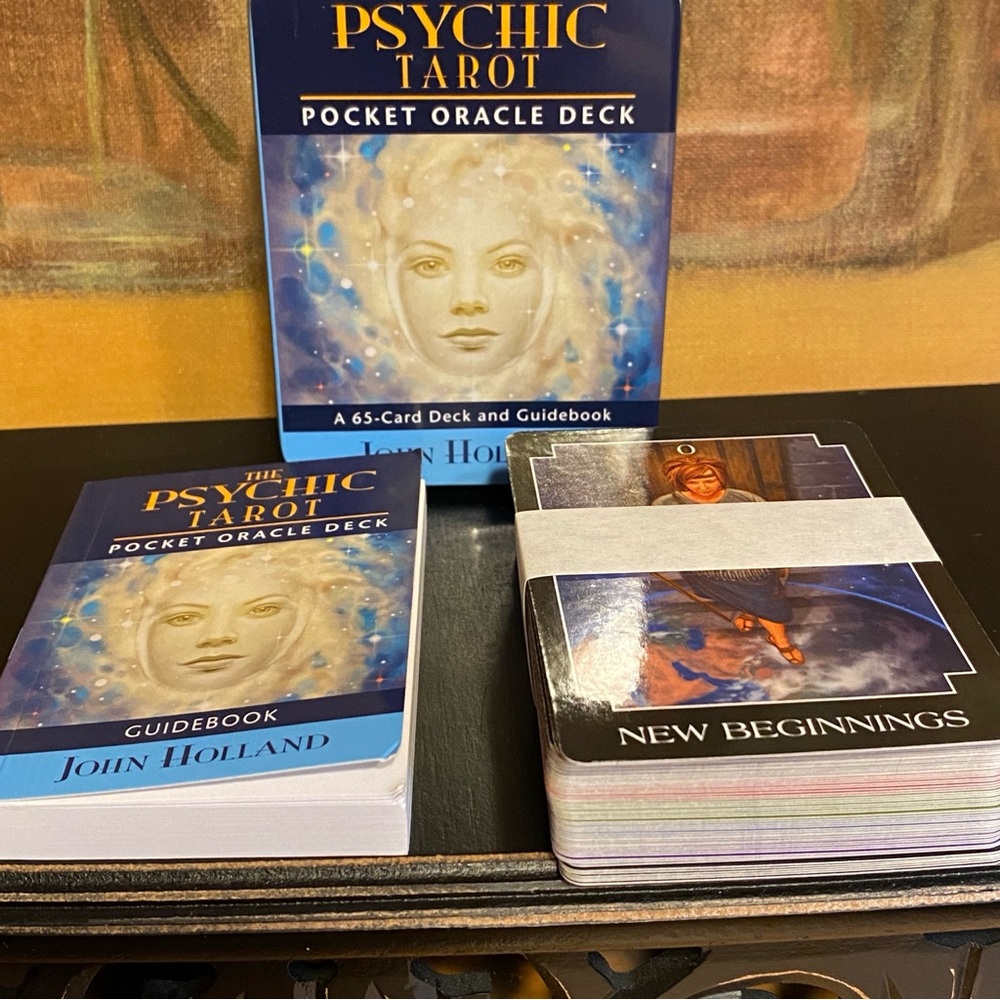 ORACLE - Psychic Tarot POCKET MINI SIZE 65-Card Deck by John Holland Guidebook